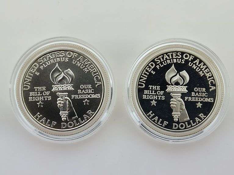 1993 Proof & UNC Silver James Madison Half Dollars