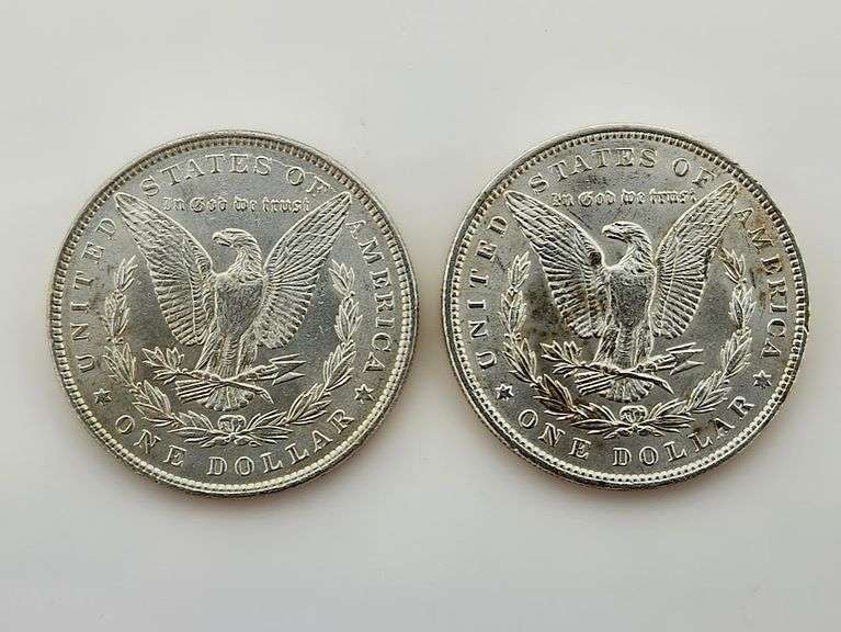 1887 & 1888 Morgan Silver Dollars