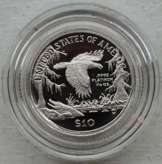 1999-W $10 American Platinum Eagle 1/10 oz – Lady Liberty – Proof – With Box & COA