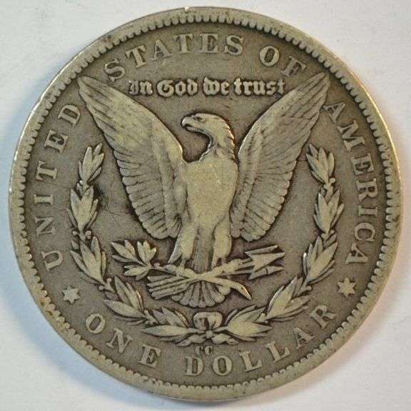 Rare key date 1879-CC Morgan Silver Dollar in VF