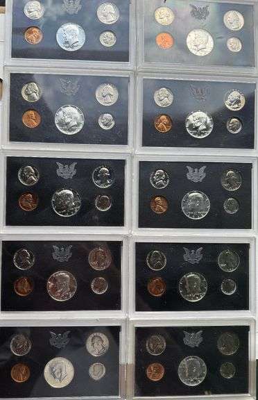 Eleven 1968-1970 US Proof Sets