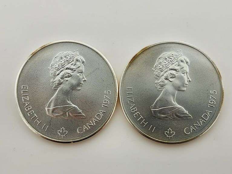 Lot Of 2 - 1976 $5 Canadian Olympic Coins