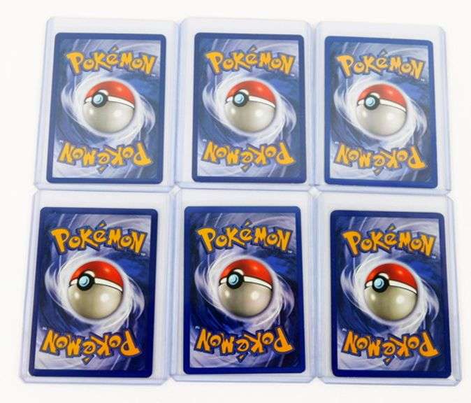 6 Pokémon 1999 1st Edition Trade Cards