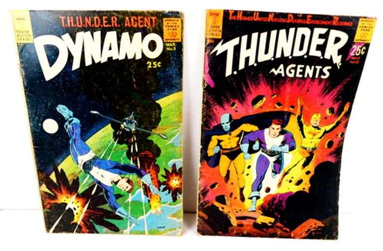2 Thunder Agent Comic Books, 1967