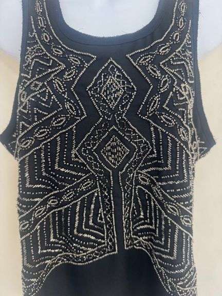 Sanctuary Sleeveless Top with Intricate Pattern