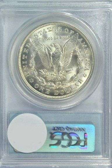 Nearly Gem BU 1921 Morgan Silver Dollar. PCGS MS64