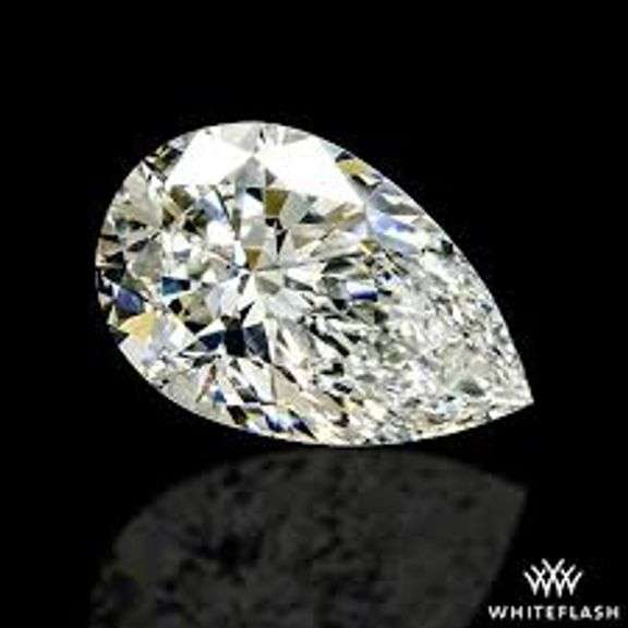 Very Fine Certified Pear Brilliant Cut Lab Diamond - 2.07 Carats