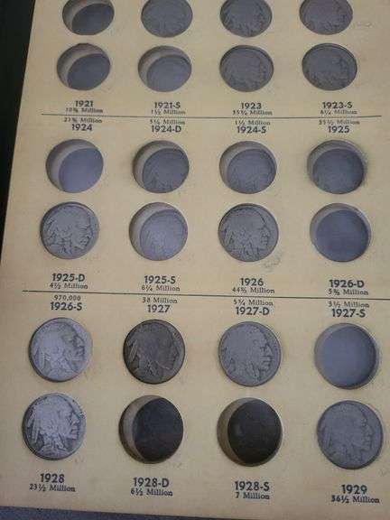 28 Nickels 1913 To 1938 Buffalo Nickel Collection