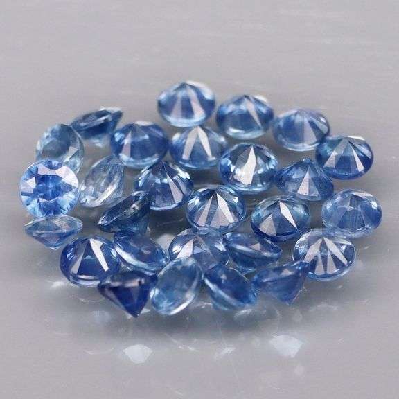 Diamond cut! 2.02ct top blue sapphire set! Heated only!