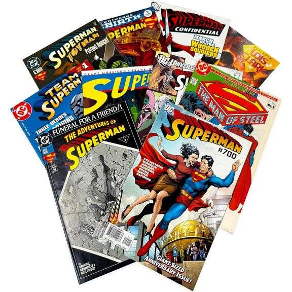 10 DC Superman Comic Book Value Pack