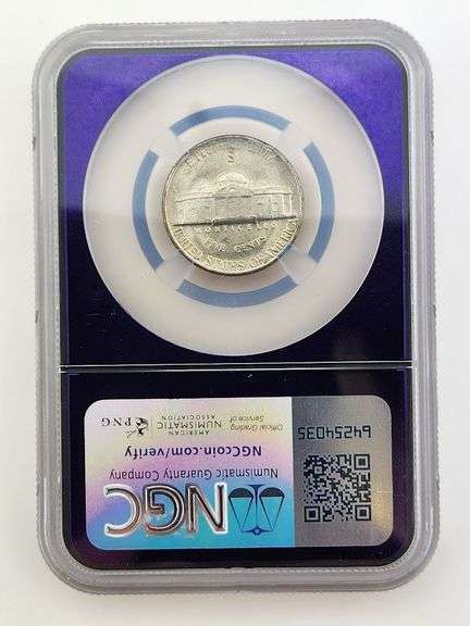 1945-S Jefferson Nickel, NGC MS65 "Trader Bea Slab"