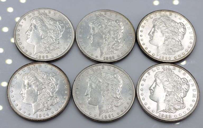 Six Lightly Cleaned Morgans Pre 1921