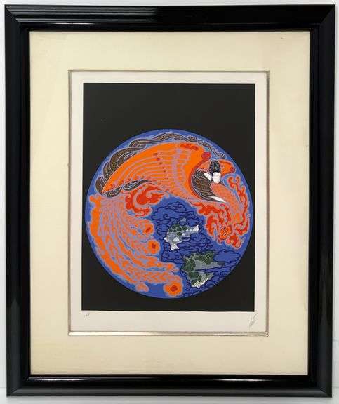 Erte "Dream Voyage" Serigraph Signed Limited Edition from "The Twenties Remembered" Suite Framed
