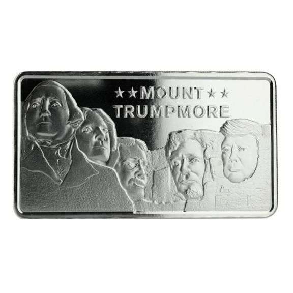 10 oz Silver Bar Mount Trumpmore