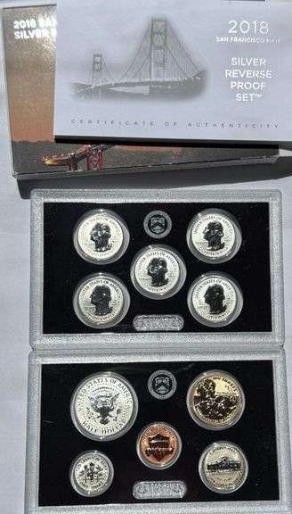2018 San Francisco Silver Reverse Proof Set.