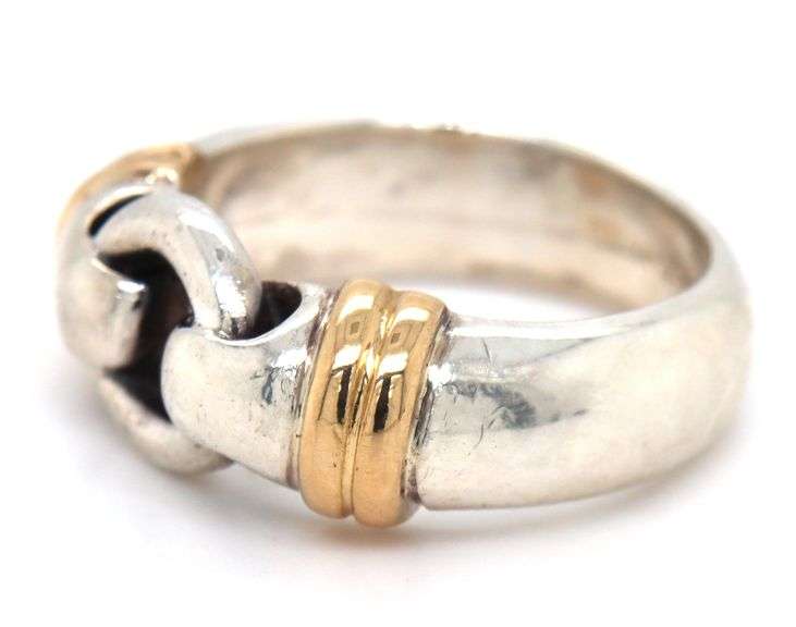 Tiffany & Co 2 tone knot ring