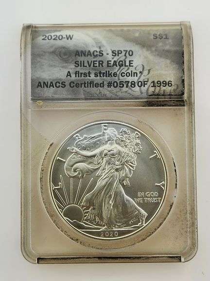 2020-W Silver Eagle, ANACS SP70 First Strike