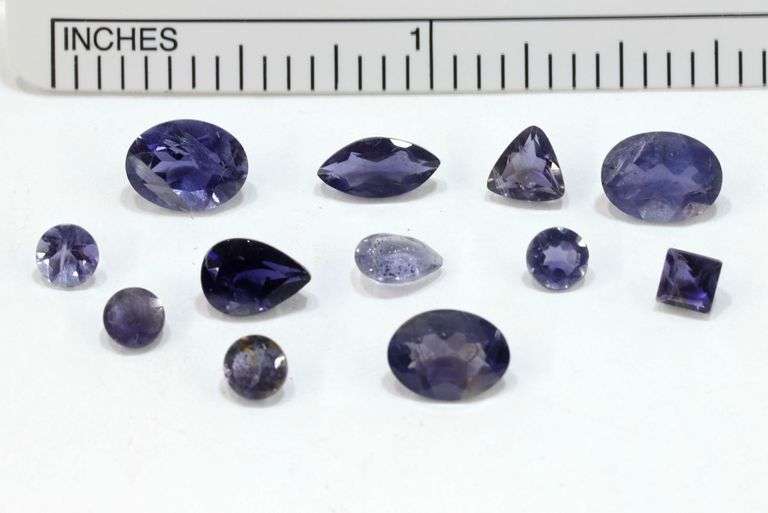 Bright Natural Iolite - Lot of 12
