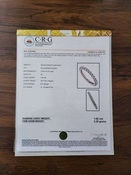 Timeless Design! 1.60 CTTW Lab Diamond Eternity Band