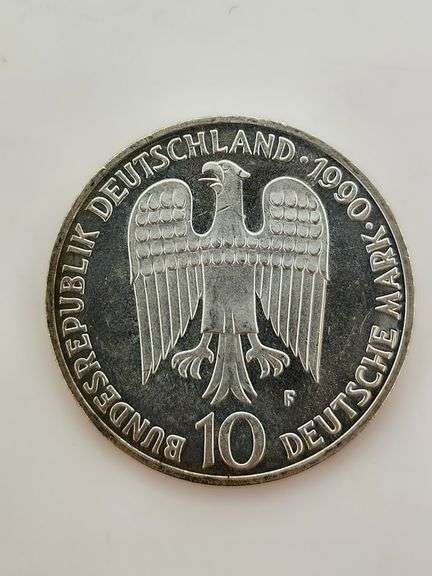 1990-F Germany Proof Silver 10 Mark