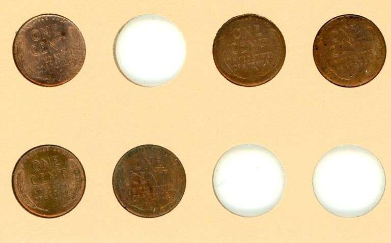 5 Nice original Uncirculated Lincoln Cents 1930 to 1933-D