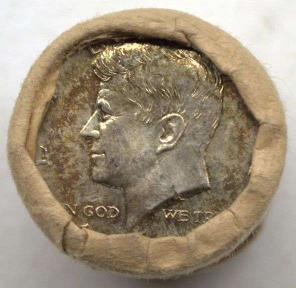 1964 90% Silver Kennedy Half Dollar OBW Roll (20 Coins) – Brilliant Uncirculated