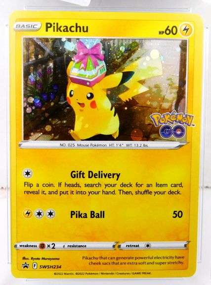 Pokémon 2022 Pikachu Black Star Promos Card, 8.5