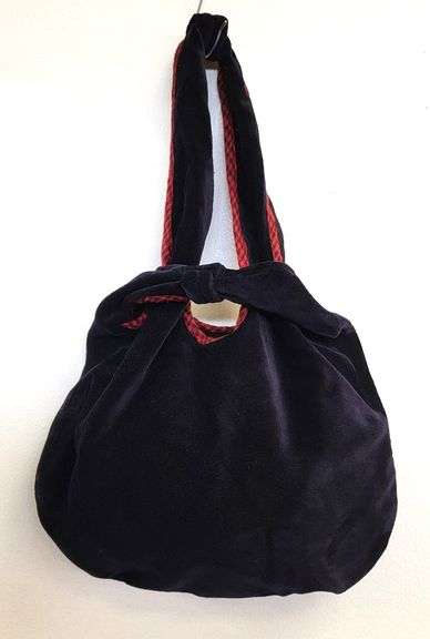 Fabric Velvet Japanese Style Knotted Bag