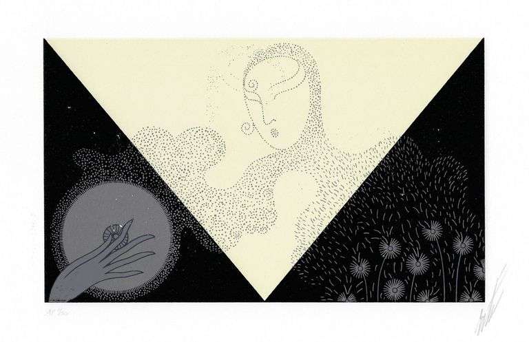 Erte "Summer Snow" Signed Limited Edition Serigraph Artist's Proof #1