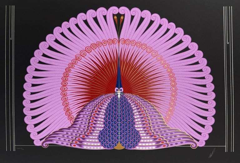 Erte "Phoenix Reborn" Signed Limited Edition Serigraph with Foil Stamping