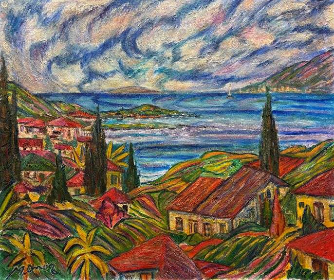 Refined And Textural Original By Manor Shadian