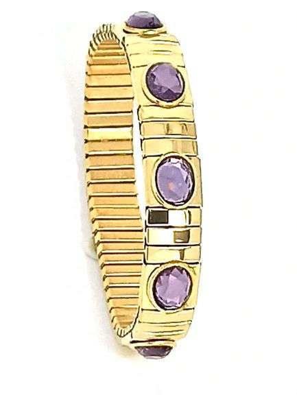 Handcrafted Amethyst Egg Pendant & Bracelet Set – 24K Gold Vermeil