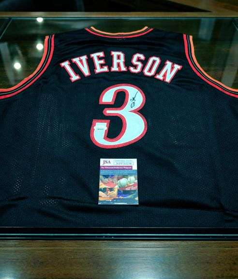 Allen Iverson Autographed Basketball Jersey