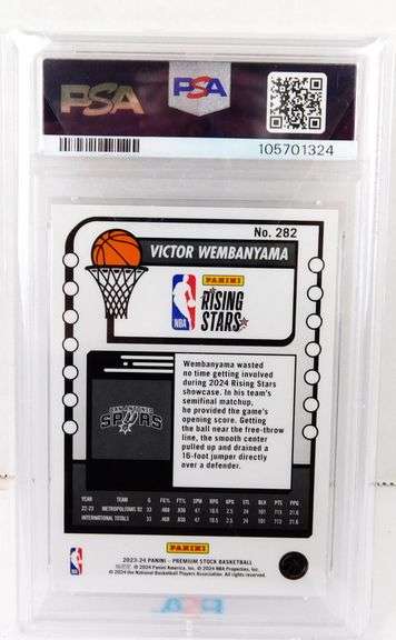 Victor Wembanyama 2023 Basketball Card, Mint 9