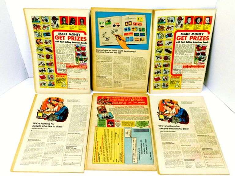 6 Vintage Marvel Comic Books