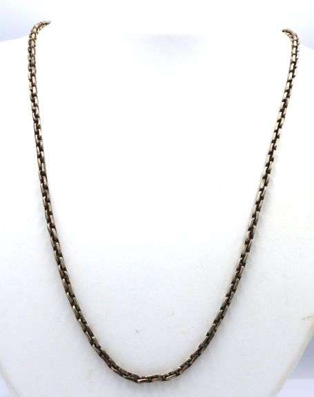 Vintage 925 sterling silver chain necklace