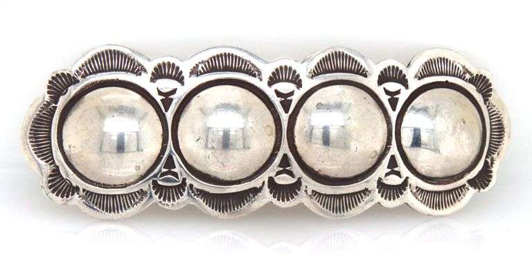 Vintage 925 sterling silver hair barrette clip