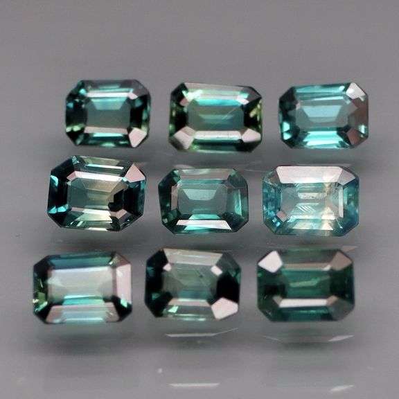 Look at this color! 2.25ct set of REAL blue green Australian Sapphires