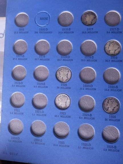 Mercury head diams diams 36 silver coin