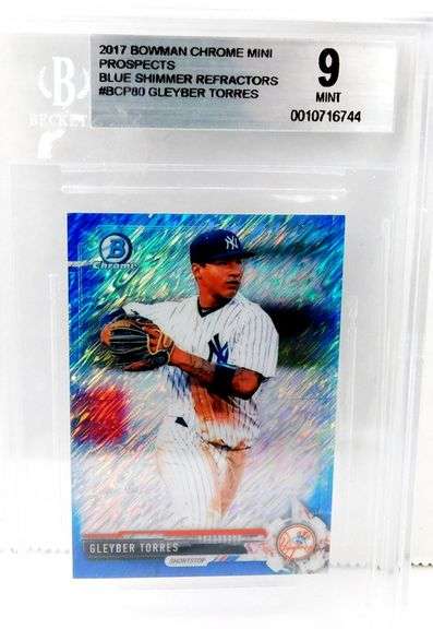 Gleyber Torres 2017 Baseball Card, 9 Mint