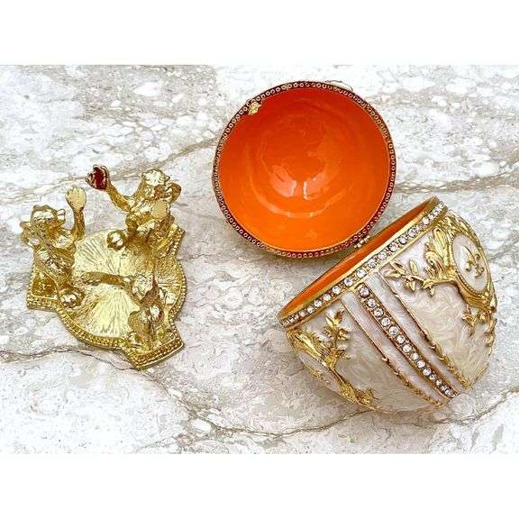 Coronation Faberge-Style Jewelry Box