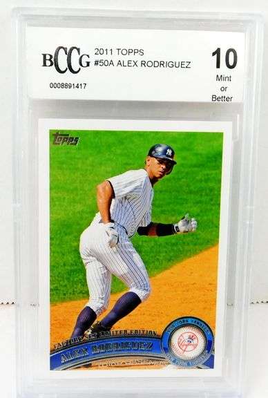 Alex Rodriquez 2011 Baseball Card, 10 Mint