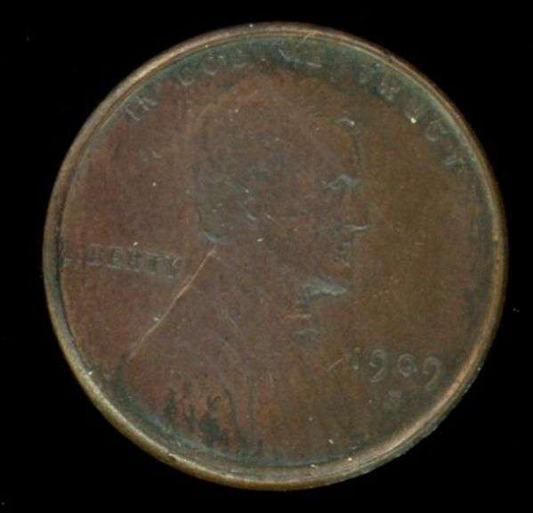 1909-S Lincoln Wheat Cent in F