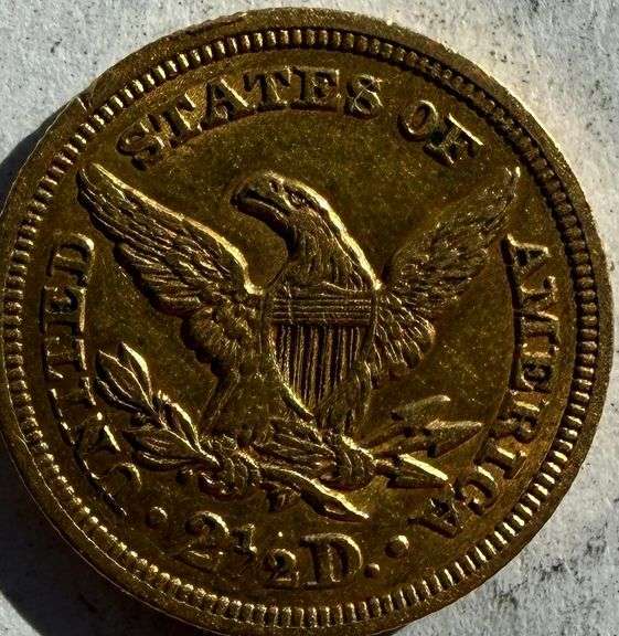 1854 US $2 1/2 Gold Liberty