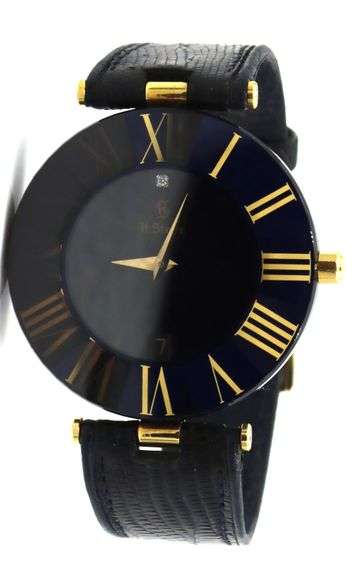 H-Stern sapphire diamond gold Numeral quartz watch