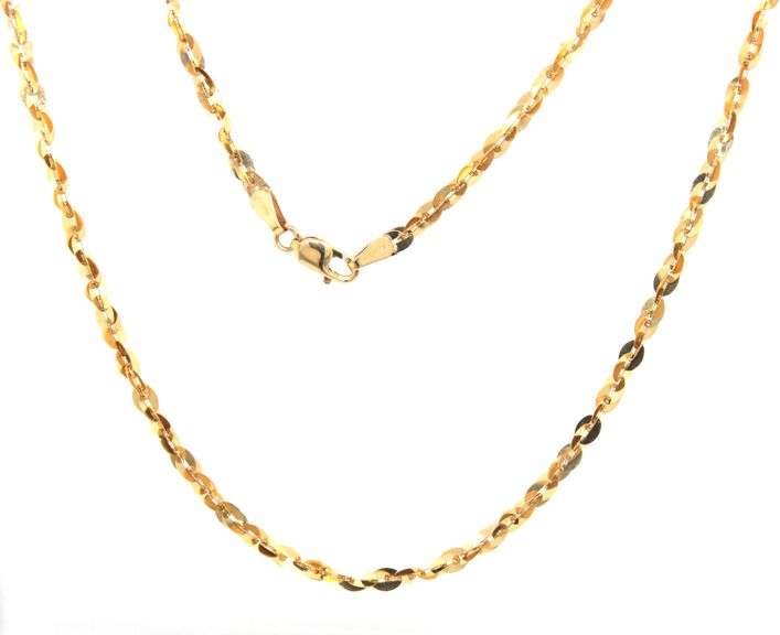 10kt Yellow gold chain necklace