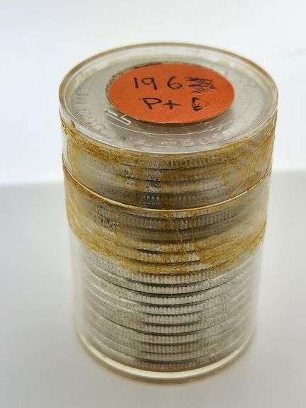 1963 P&D Roll Of Franklin Half Dollars