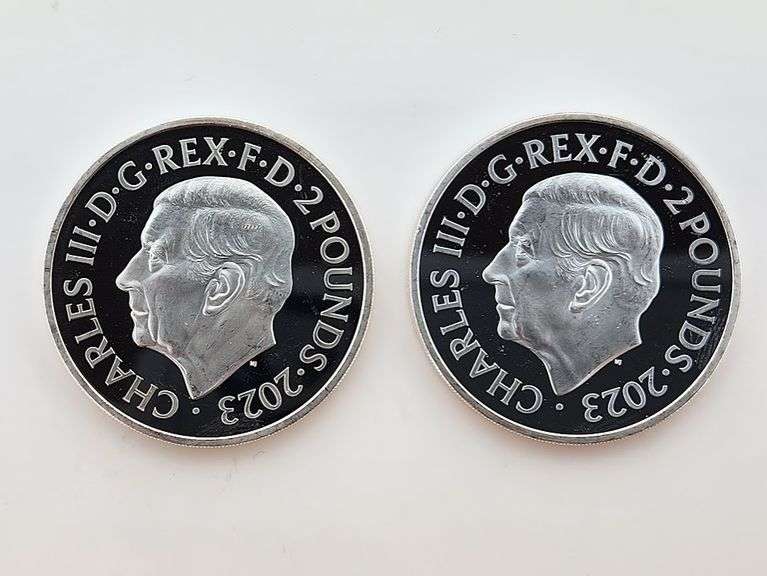 (2) 2023 Lion And The Eagle, 1 Oz Silver