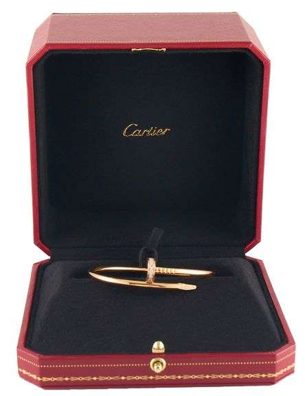 Cartier 0.58ctw Diamond Juste Un Clou Bangle Bracelet in 18K