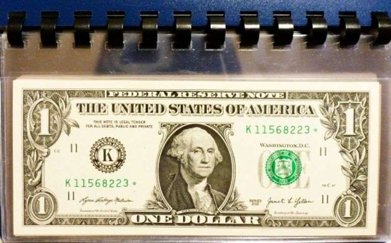 (10) Superb Crisp $1 2021 Star Replacement Notes Dallas-Consecutive!